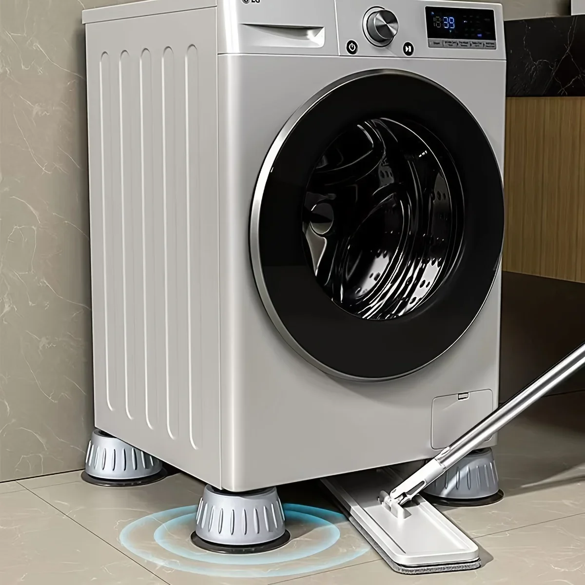 Almohadillas antivibración para pies, alfombrilla de goma antideslizante, amortiguadores silenciosos, soporte Universal para lavadora, refrigerador, muebles, 4 Uds.
