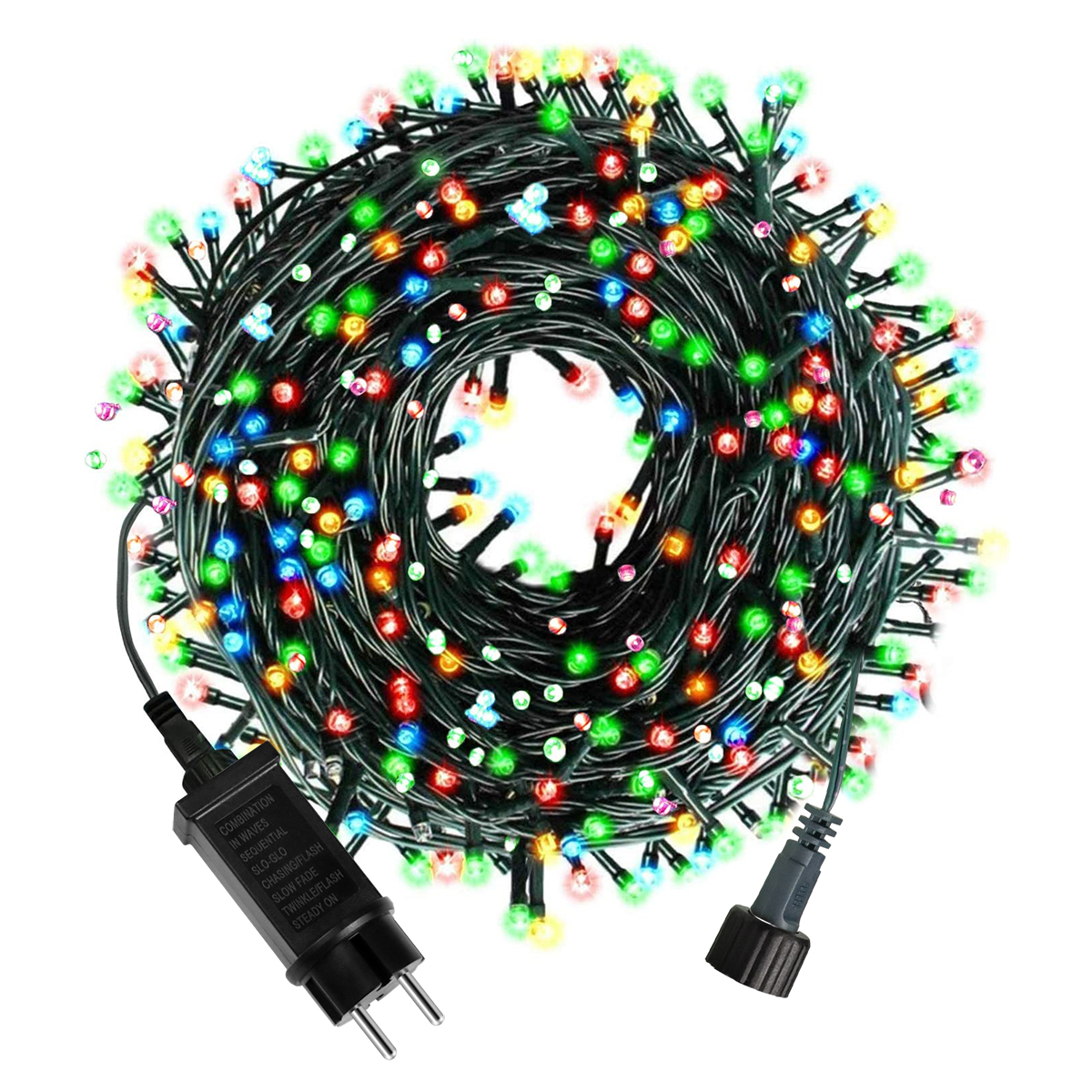 IP65 wasserdicht 8 Modi 10–100 m LED-Lichterkette, 24 V Outdoor-Lichterkette für Hochzeit, Garten, Party, Weihnachtsdekoration