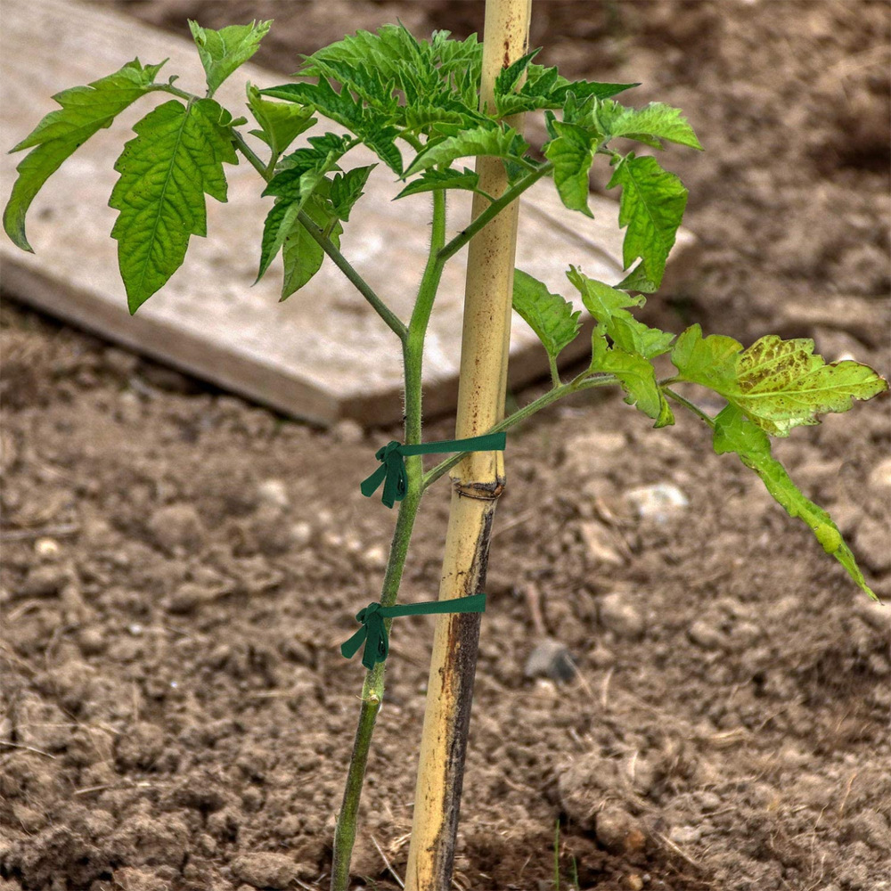 Corda de jardim verde ecológica, laços de tecido reutilizáveis, suporte de plantas para organização de cabos em casa e jardins, 1 peça