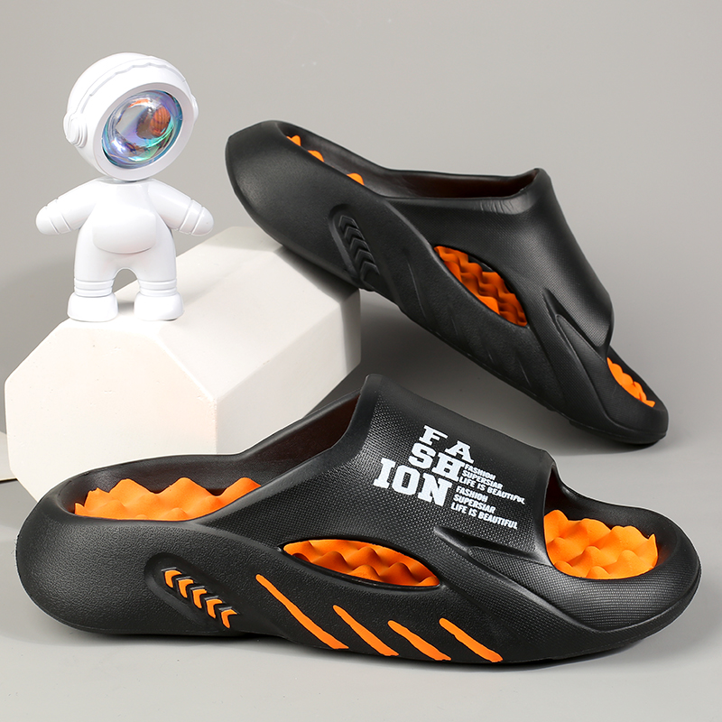 Zapatillas de masaje de verano para hombre, sandalias para interiores y exteriores, zapatos informales de playa, chanclas de suela blanda, sandalias para hombre de talla grande 47