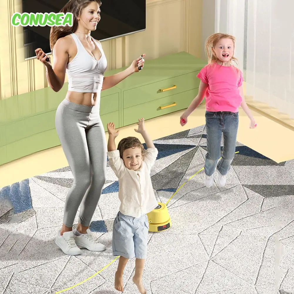 Corda de contagem elétrica máquina de pular controle remoto automático pular corda contador digital indoor ao ar livre exercício brinquedos jogos