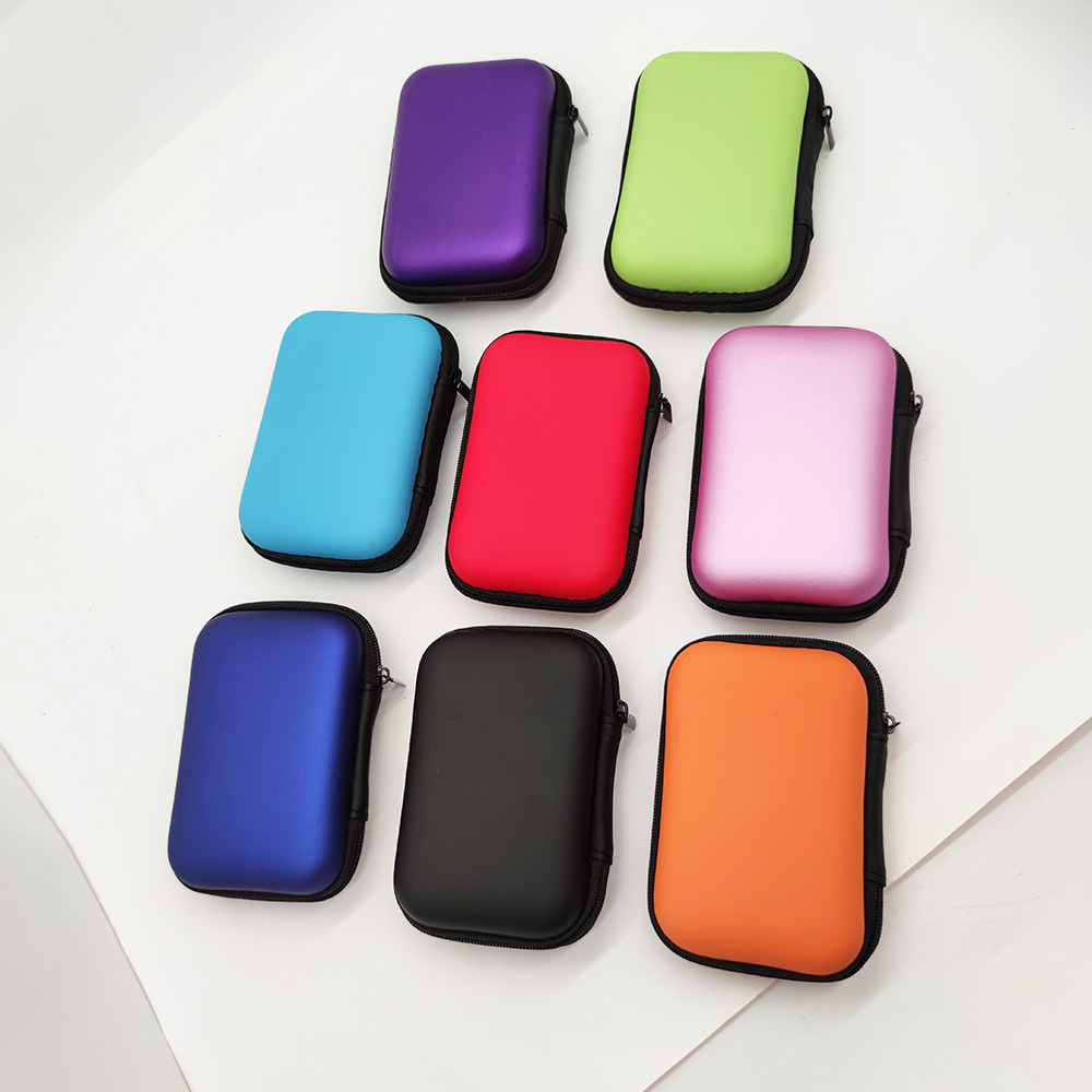 Eva Headphone Data Cable Storage Hard Drive Bag Simple Portable Charger Headphone Zipper Box