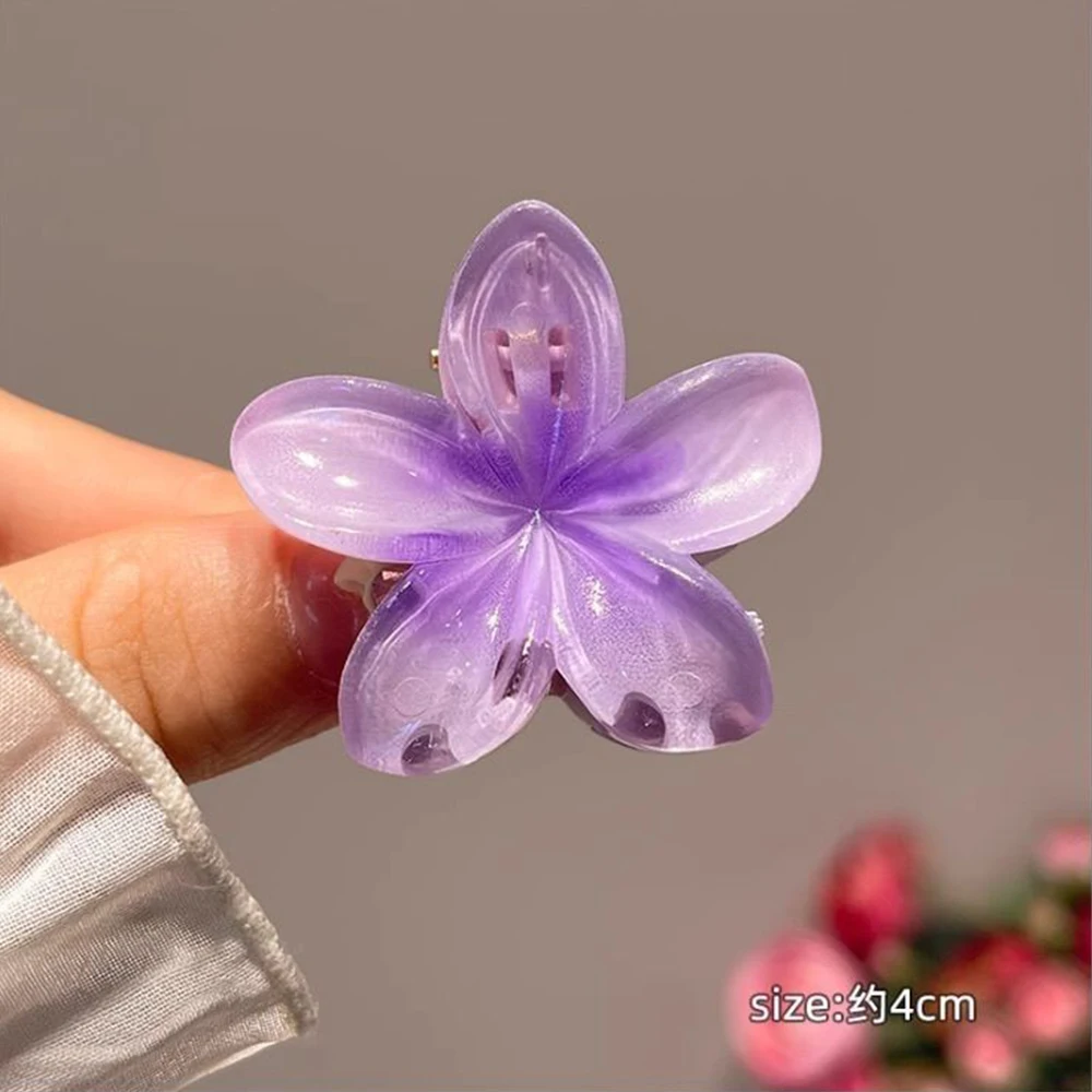 6 pezzi fermagli per capelli sfumati nuovo fiore artigli per capelli taglia piccola moda copricapo forcina granchio barrette accessori per capelli per le donne