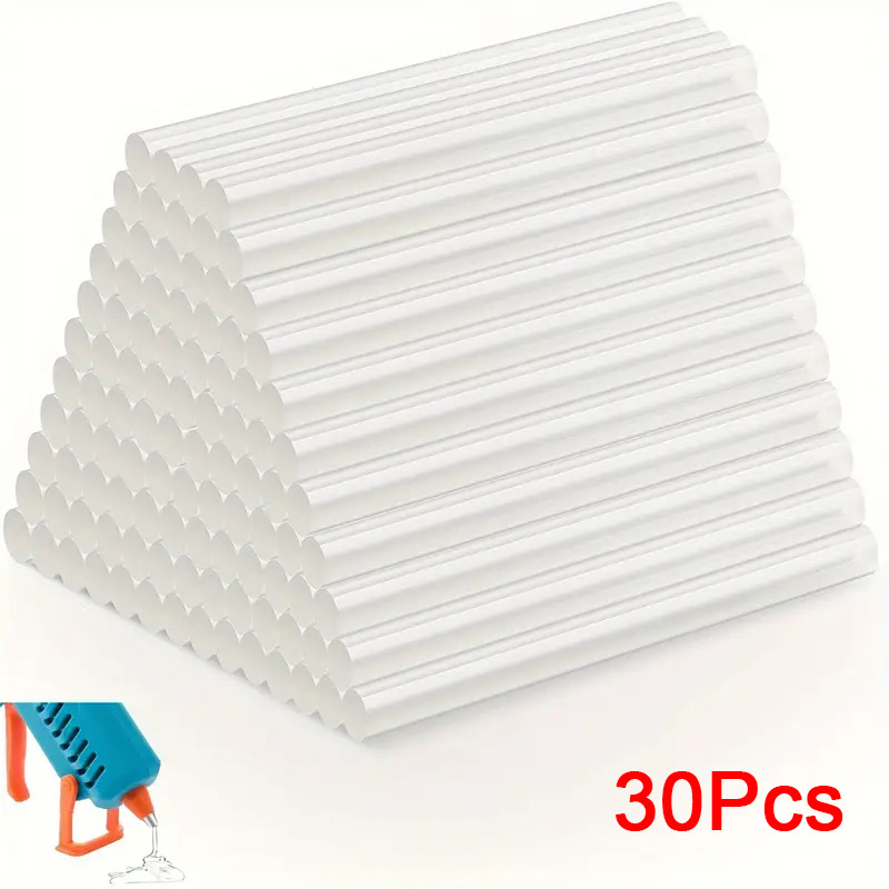 30 unids/set ESPLB 7mm x 150mm barras de pegamento termofusible herramientas de reparación de mano artesanales transparentes para pistola de pegamento accesorios de aleación de arte DIY