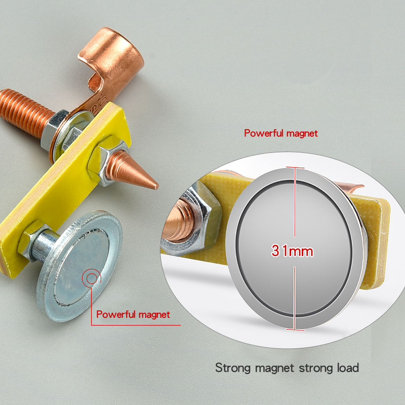 Metalworking Magnet Head Magnetic Ground Clamp Metal Plate Welding Support Tool Accessories  Single Head Style
