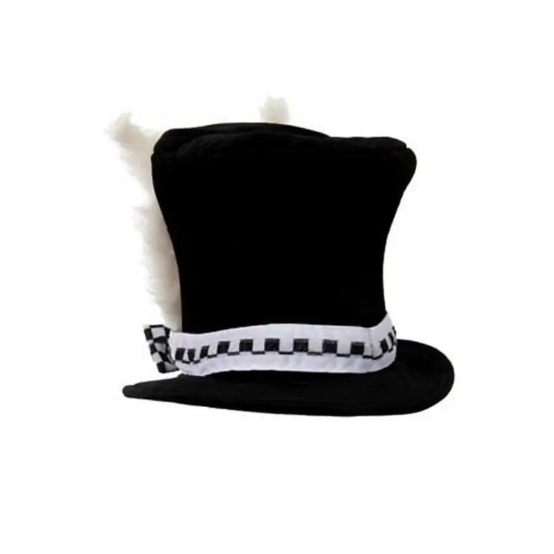 ผู้ชายกํามะหยี่กระต่ายหูหมวกหมวกนักมายากลเครื่องแต่งกาย Props Steampunk Ultra Circus หมวก Party อุปกรณ์เสริมสําหรับอีสเตอร์ปาร์ตี้หมวก