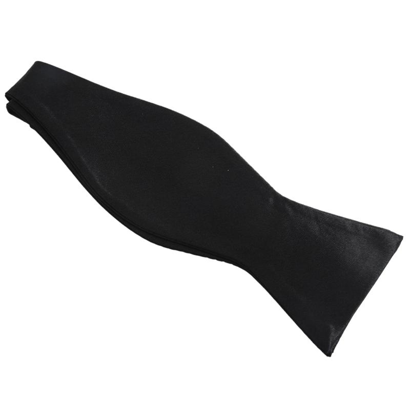 Tuxedo Tie Satin Bow Tie for Men - Black