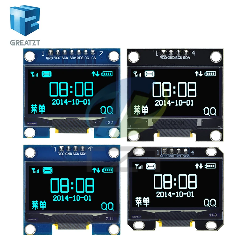 1.3 inch OLED module SPI/IIC I2C Communicate white/blue color 128X64 1.3 inch OLED LCD LED Display Module 1.3" OLED Module