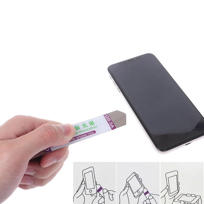 2/5 pezzi in metallo piatto Spudger lama morbida leva aperta kit di strumenti di riparazione strumenti di riparazione del telefono