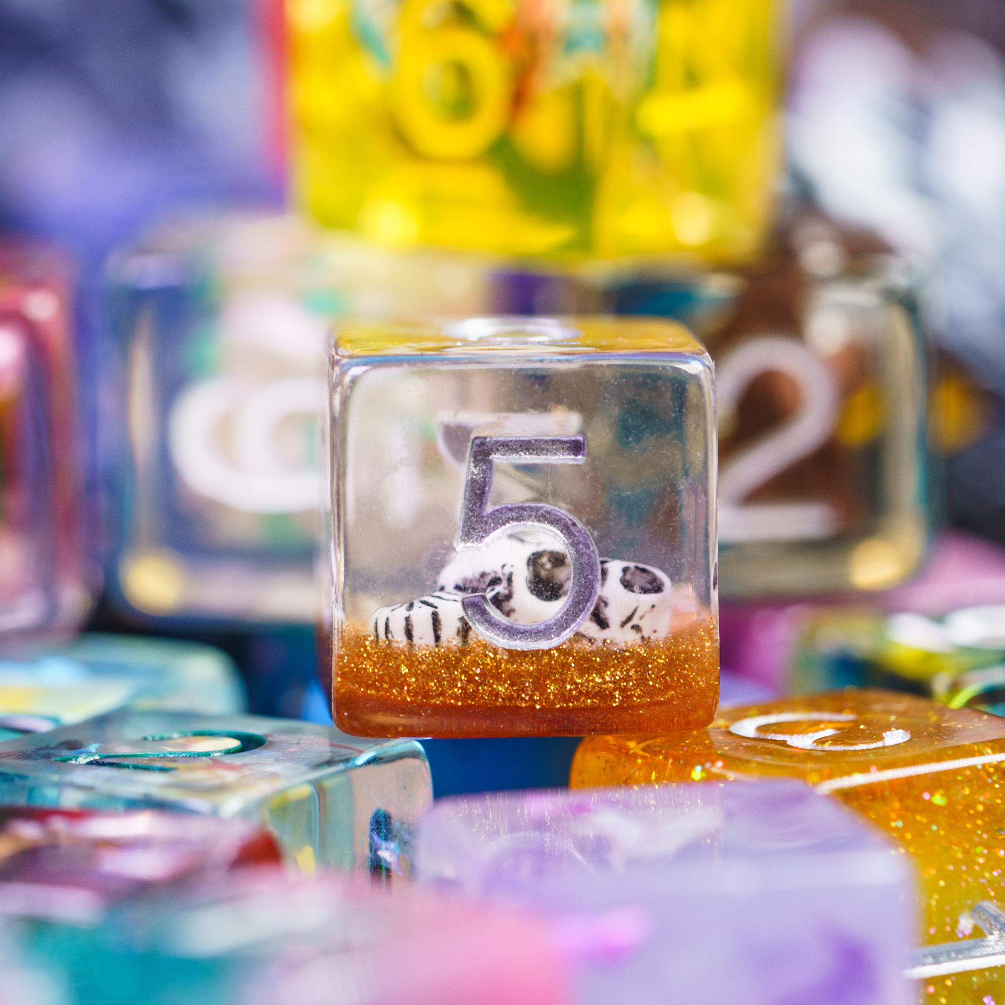 7 шт./набор, полимерные кости для настольных игр