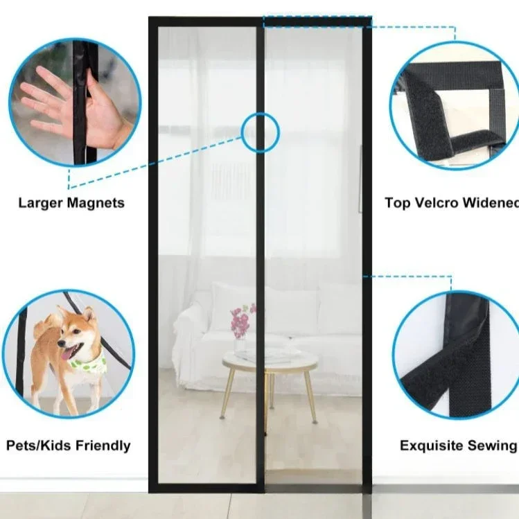 1 Magnetic Mosquito Net Magnetic Window Curtain Insulated Mosquito Curtain Living Room Mosquito Net Gauze Door Window