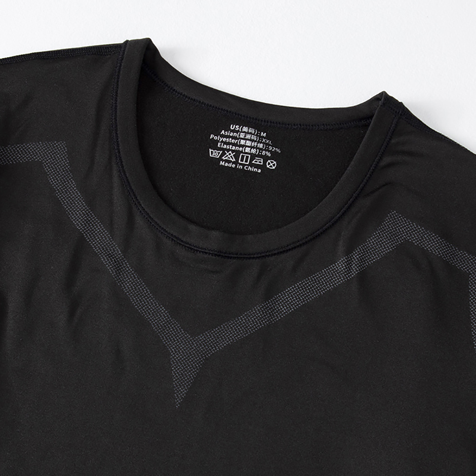 Dwuczęściowy męski komplet: obcisłe, ciepłe spodnie z długim rękawem na jesień i zimę, męskie spodnie fitness, koszulka do biegania, jogi, dla sportowców.