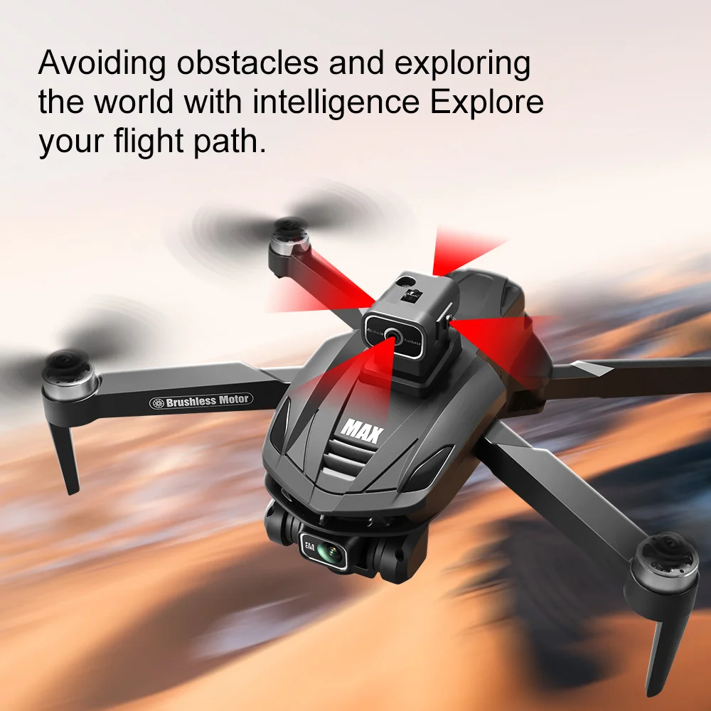 2025 V168 Pro MAX GPS Drone 8K Cámara HD Profesional 5G WIFI FPV 360 °   Quadcopter RC de pantalla grande sin escobillas para evitar obstáculos