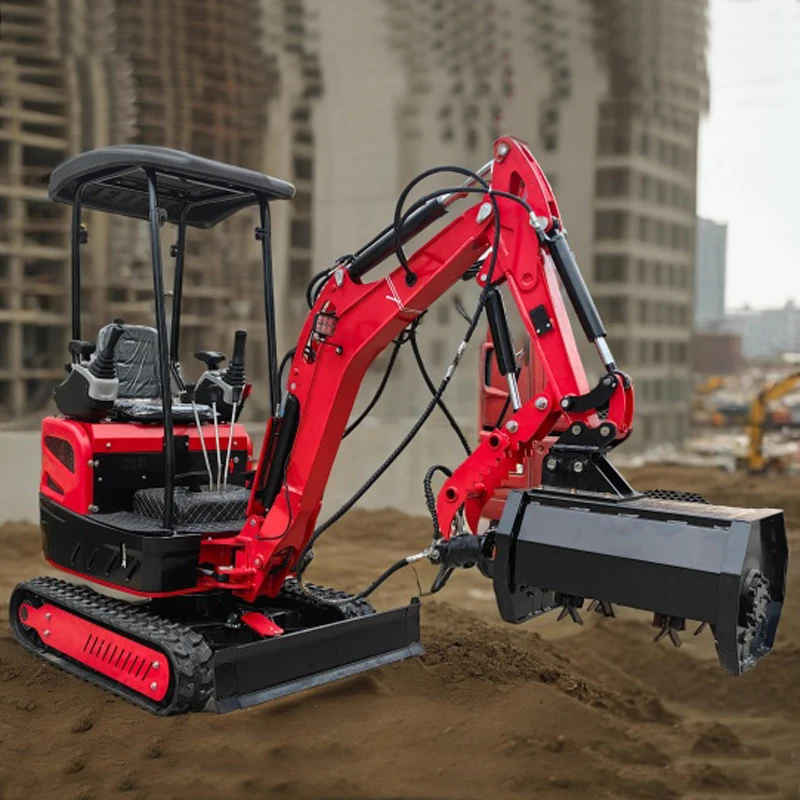 Excavadora retroexcavadora barata, excavadora pequeña, miniescavadora microcompacta, personalización de ensacadora de 2 toneladas a la venta con Epa/Ce/Euro