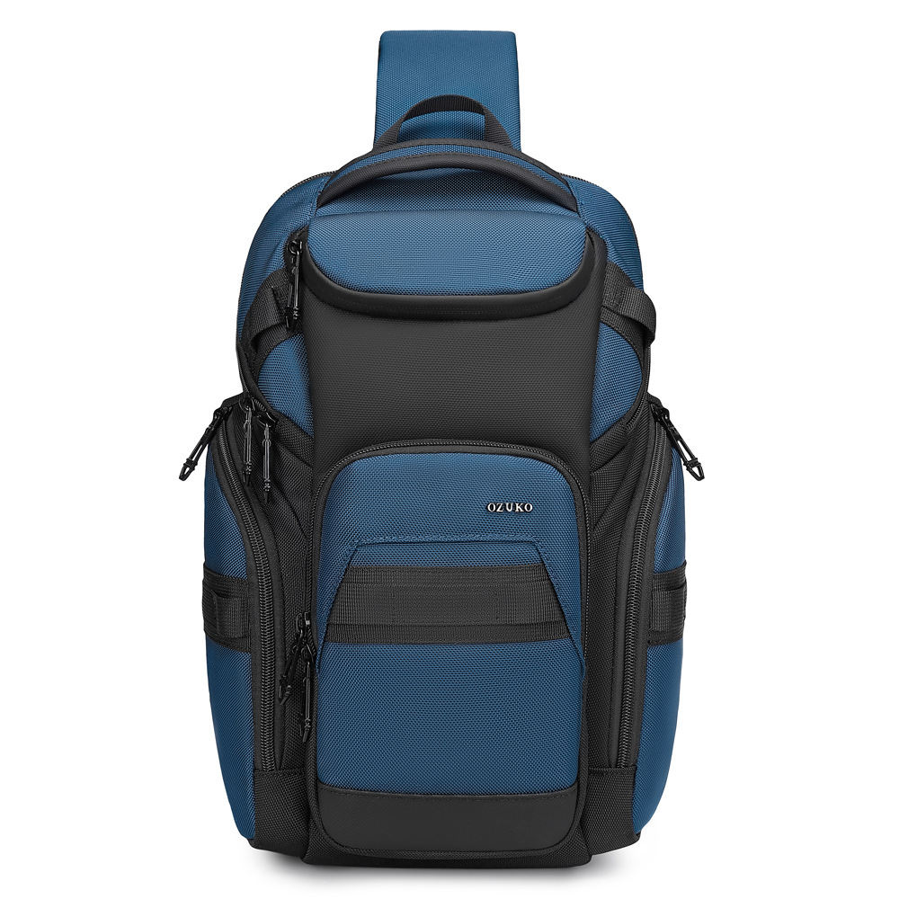 OZUKO Herenborsttas Zakelijk Commuter Mode Multifunctionele schoudertas Lichtgewicht reiswaterdichte crossbodytas