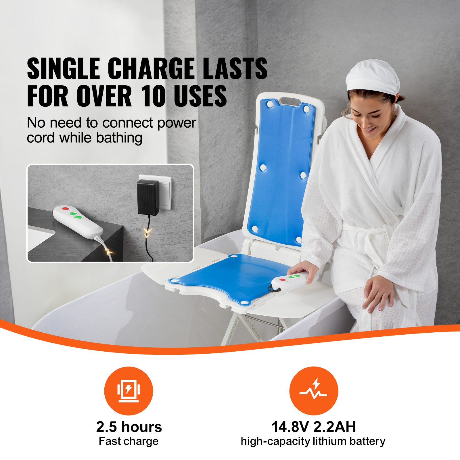 Dispositivos elétricos de elevação de cadeira SucceBuy para levantar idosos fora do chão, altura ajustável, suporte até 310 LBS, para idosos, paciente