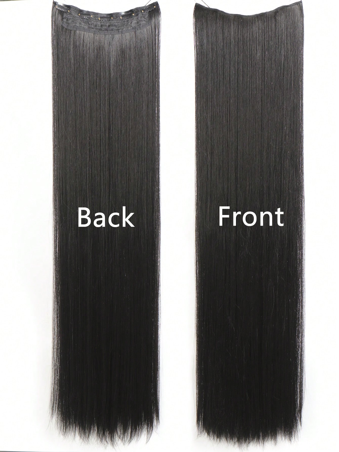 Aosiwig สังเคราะห์ Super ยาวตรง 100 ซม.5 คลิปใน Hair EXTENSION ธรรมชาติผมสีดําสีบลอนด์ปลอม Hairpiece สําหรับผู้หญิง