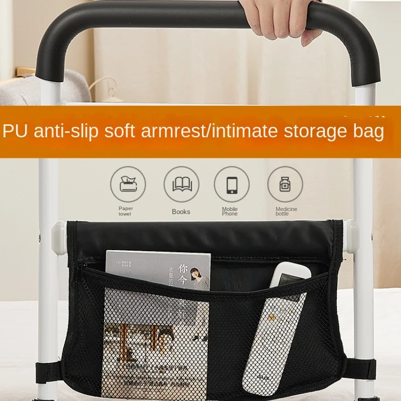 สําหรับผู้สูงอายุผู้ป่วยเตียง Assist Rail ปรับความสูง Bed Assist Stand ขาตั้งข้างเตียง Fall Prevention Guard Assist Handrail