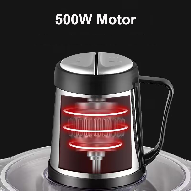 Бытовая мясорубка из нержавеющей стали, 500 Вт, 2 л, 3 л, 5 л