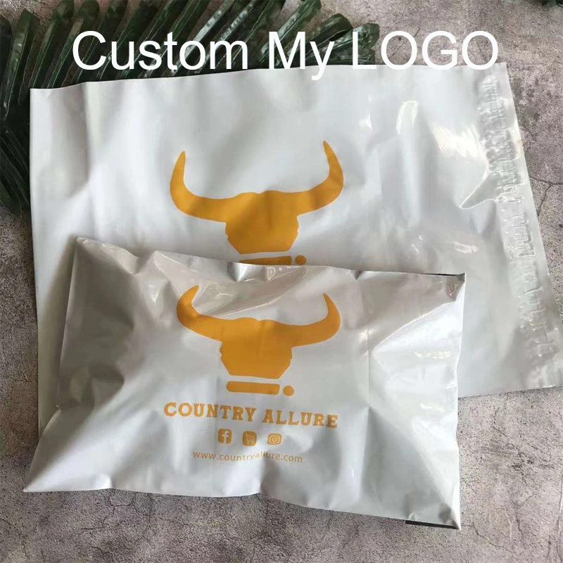 โลโก้ที่กำหนดเองพิมพ์วิกผม Mailing กระเป๋าจัดส่งพลาสติกรีไซเคิล Mailer เสื้อผ้า Mail จัดส่ง Courier บรรจุภัณฑ์ซองไปรษณีย์