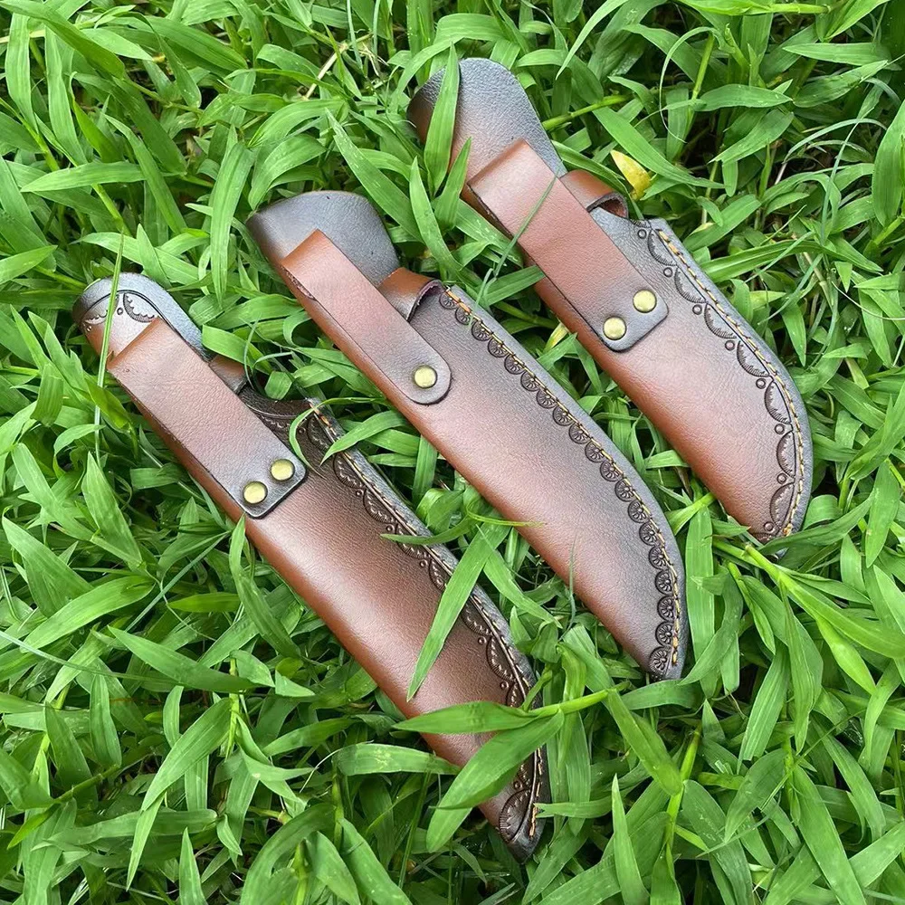 21 cm/23 cm/24,5 cm Universal Exquisite Geprägte Rindsleder Feste Klinge Messer Abdeckung Leder Fall Scheide Scheide holster für Messer