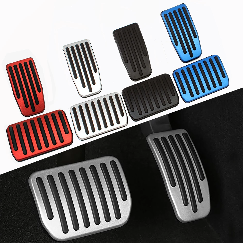 Para tesla modelo 3 modelo y 2017-22 acessórios liga de alumínio pedal acelerador gás combustível pedal de freio capa estilo do carro