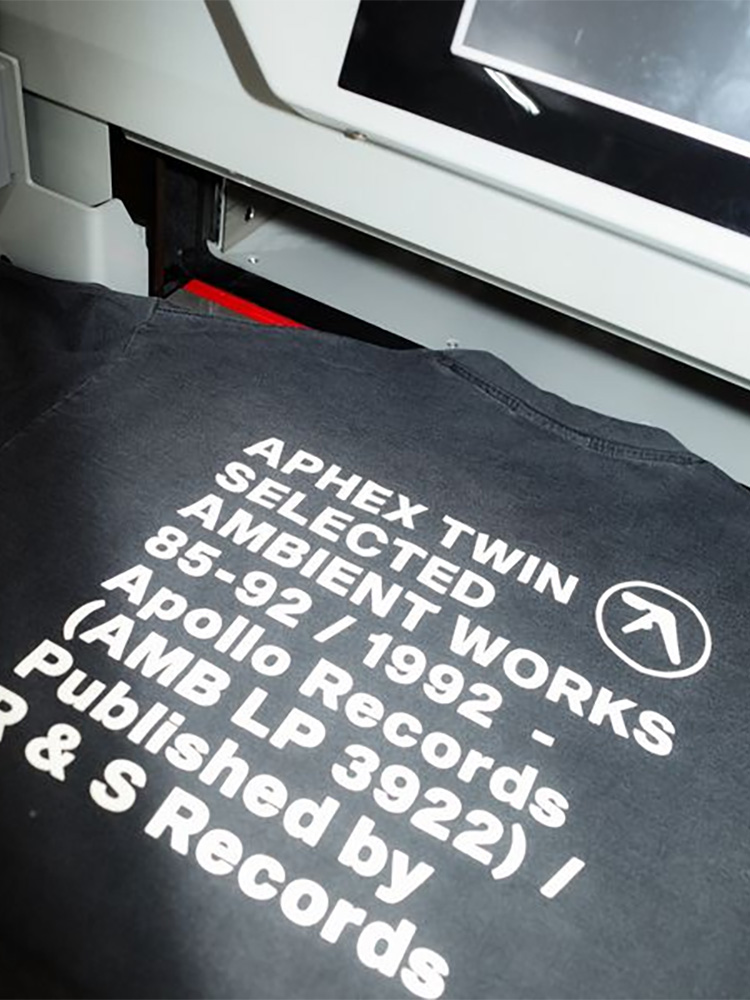 Camiseta para hombre Aphex Twin lavada negro estampado algodón gráfico de gran tamaño moda coreana camisetas de manga corta camisetas Y2k ropa de calle