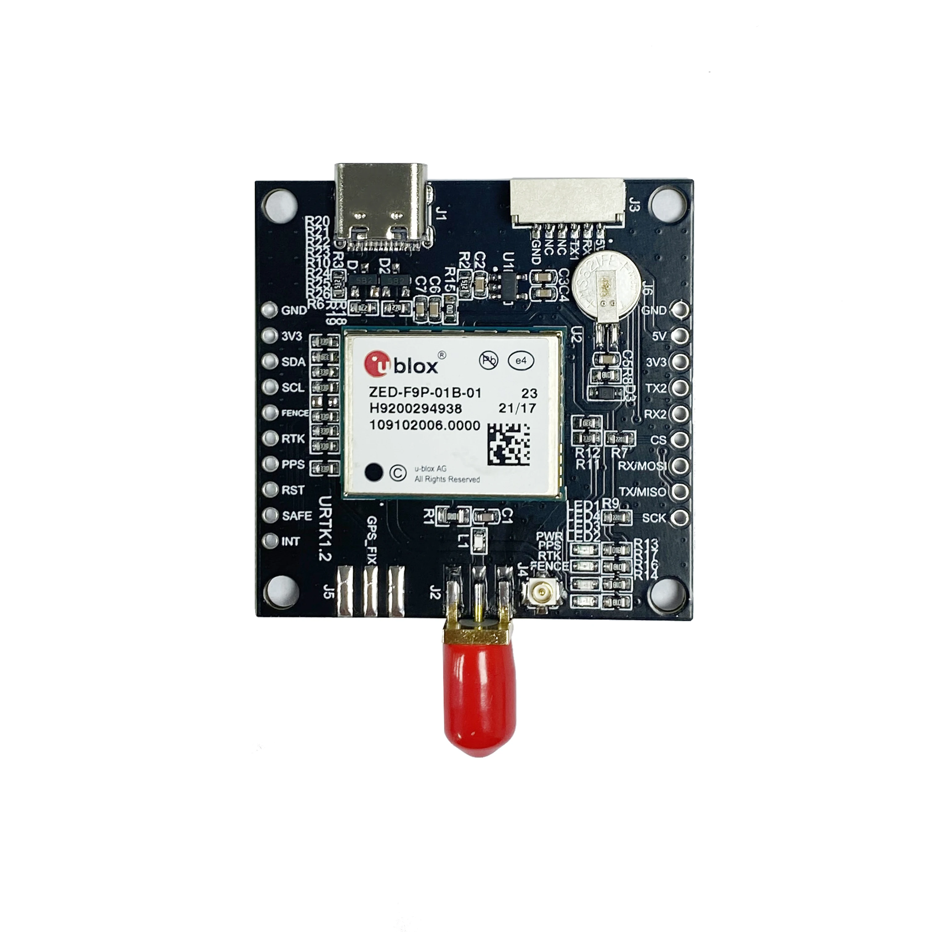 Płytka odbiorcza ZED-F9P RTK GNSS z podstawą S MA lub Rover Oryginalna płytka rozwojowa ZED-F9P-01B-01 RTK o wysokiej precyzji GNSS/GPS