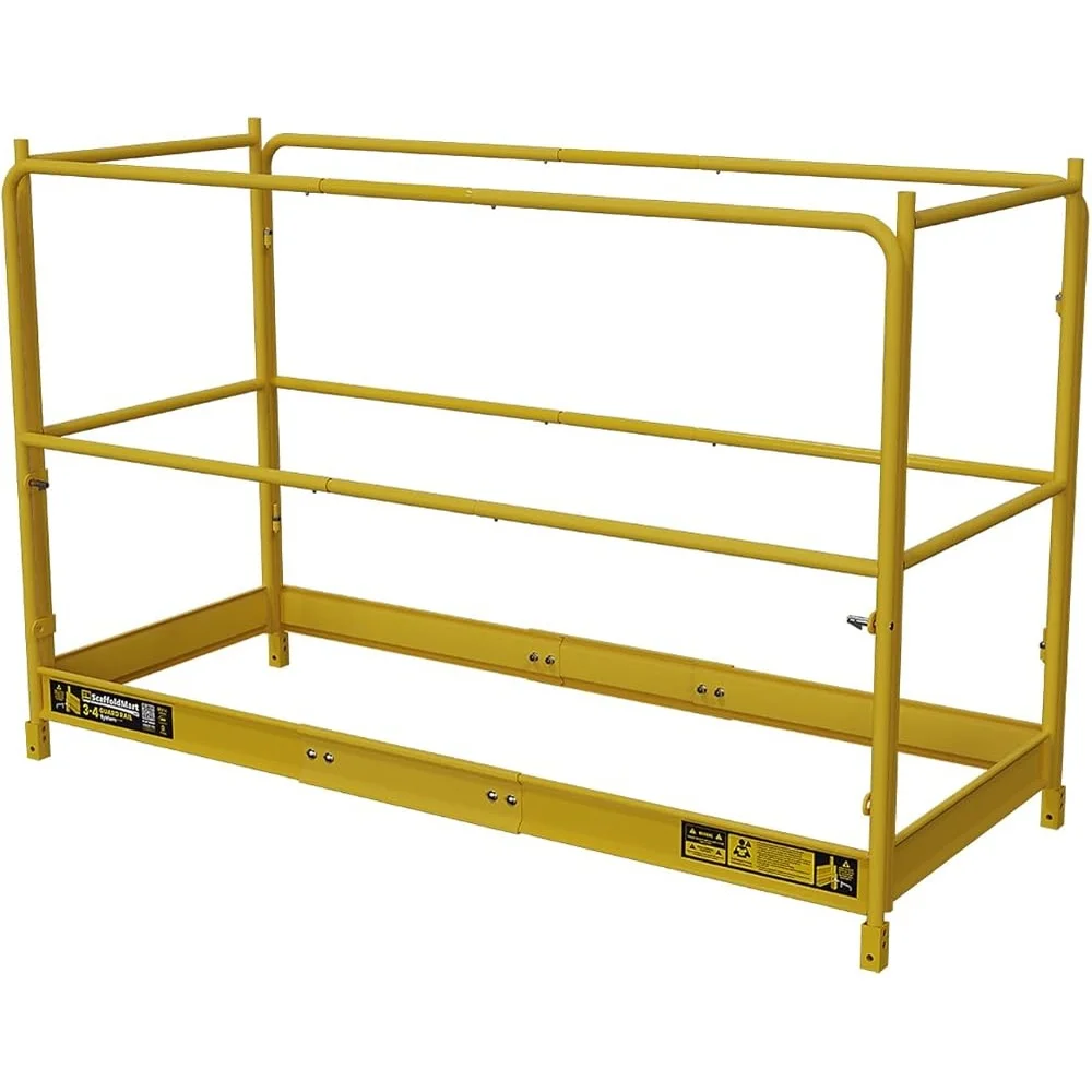 3-4 Multifunction Guardrail Safety Fall Protection Durable Steel Easy Installation Scaffolding Units High Visibility