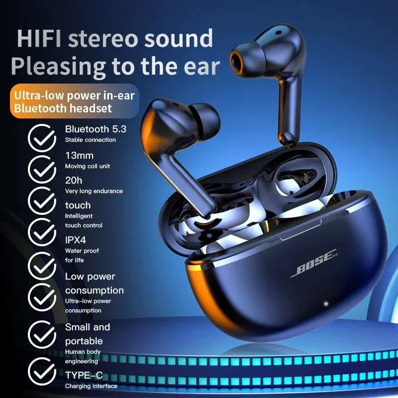 Original BOSEbye Air 7 auriculares TWS Bluetooth auriculares HiFi micrófono inalámbrico auriculares con reducción de ruido auriculares de movimiento de juego impermeables