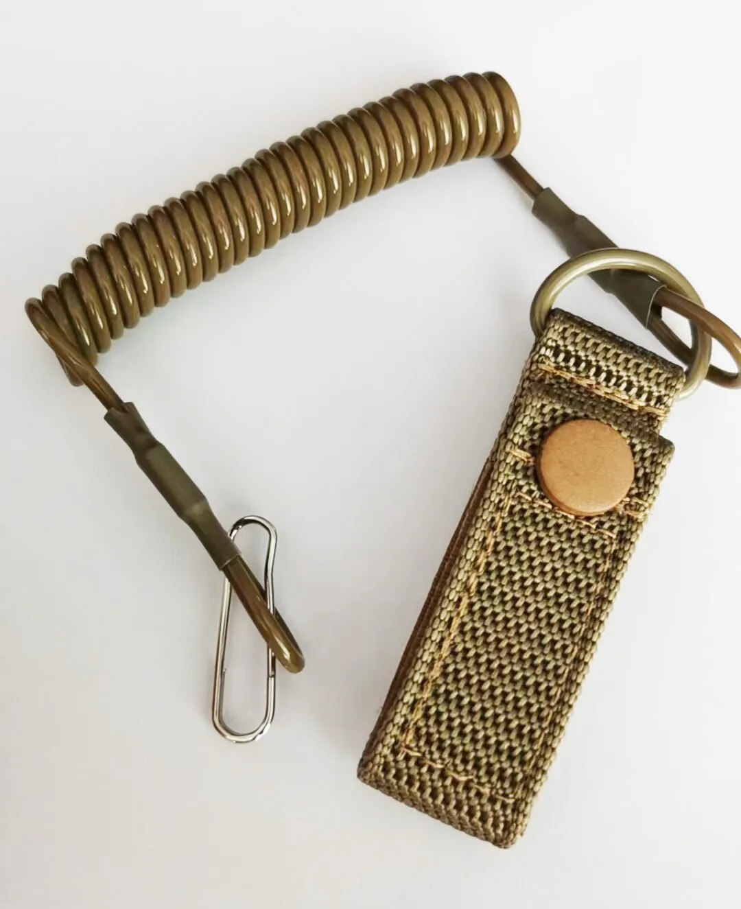 Elastic Lanyard Rope Tactical Anti-lost Military Spring Safety Strap Gun Rope For Key Ring Chain Flashlight Hunting Accessories