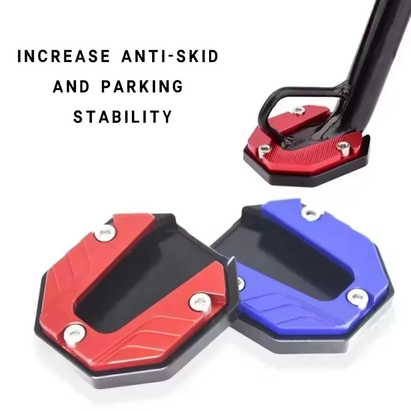 Scooter Accessori per moto Piastra di supporto per poggiapiedi di estensione Piastra laterale per cavalletto per bici da moto in lega di alluminio