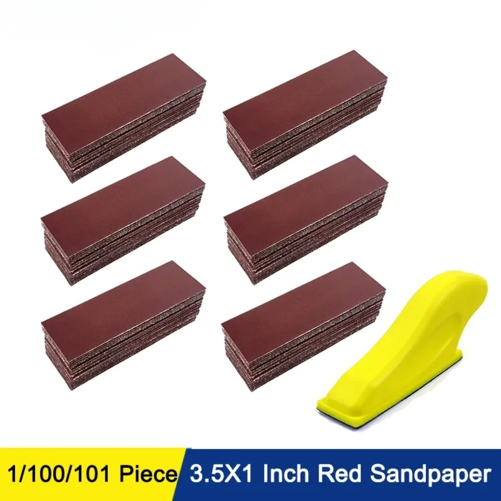 Mini Kit de lijadora de papel de lija manual, papel de lija de bucle, grano surtido, gancho seco y húmedo, papel de lija para proyectos de madera, 1-121 Uds.