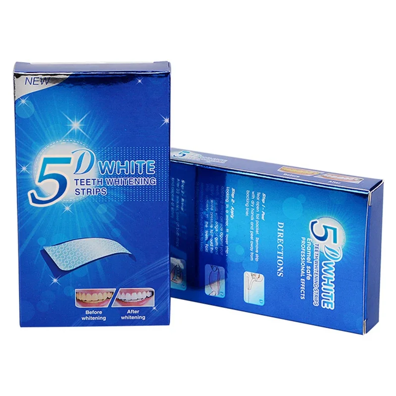 5D 白い歯ホワイトニングストリップ白い歯歯磨き粉口腔衛生ケアストリップ入れ歯ベニア歯科医 Seks ホワイトニングジェル