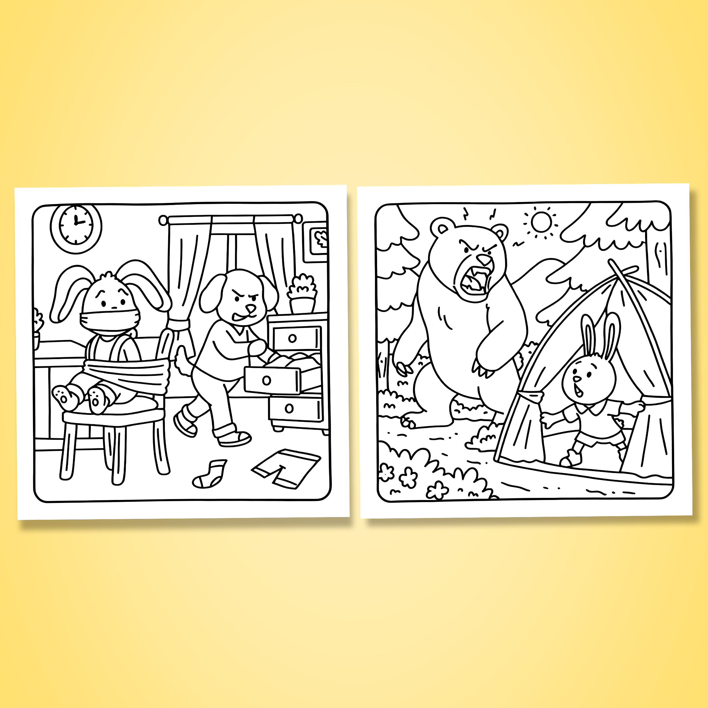 CRIME SCENES Bold-easy Patterns Coloring Book for Adults Cute Drawing Book Perfect Gift for Party and Birthday