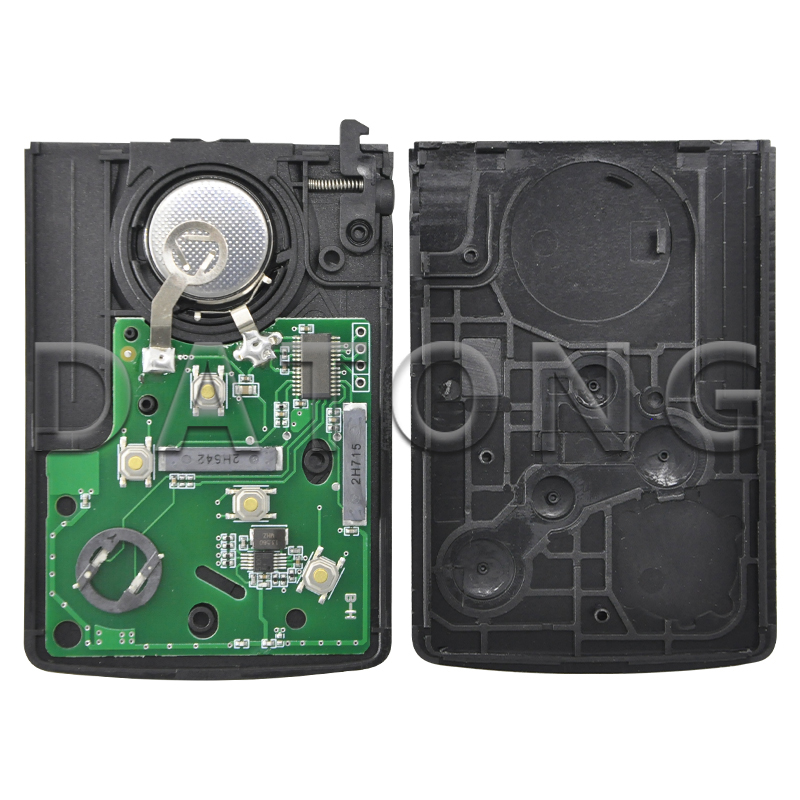 Datong world-リモートコントロールカーキー,交換用,無料カード,lepenlaguna 3,kolos,pcf7952