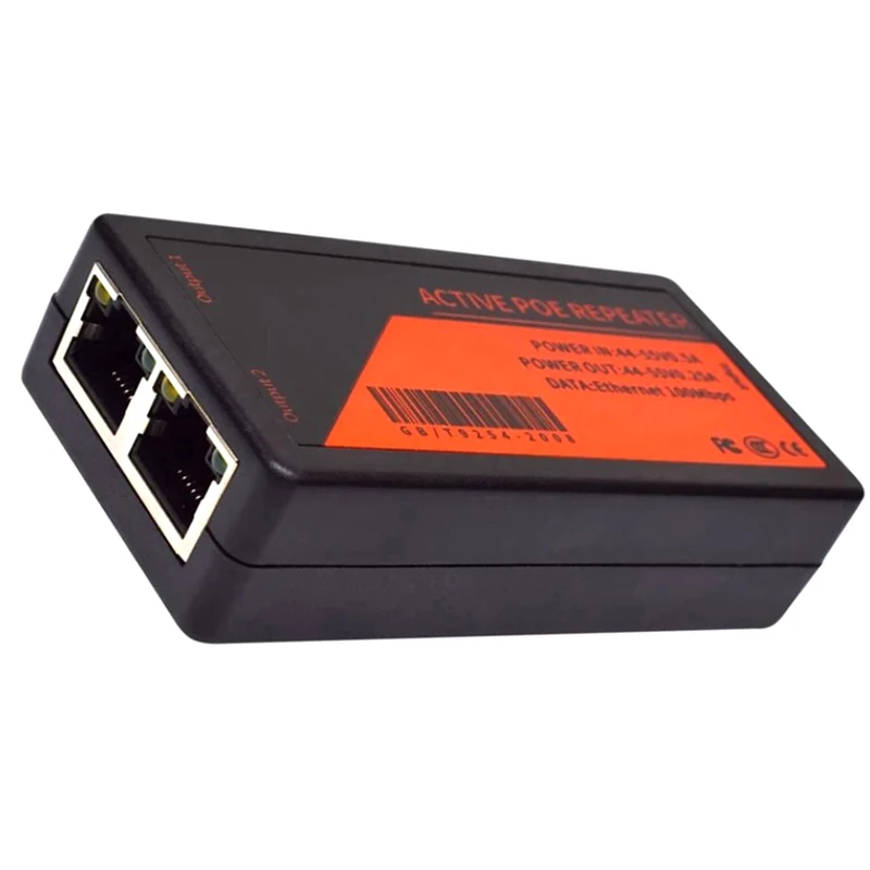 1ชิ้น PoE Extender 2พอร์ต100Mbps สำหรับกล้อง POE พร้อม Iee 802.3af พอร์ตมาตรฐานสูงสุดขยาย120M ส่งสำหรับกล้อง IP