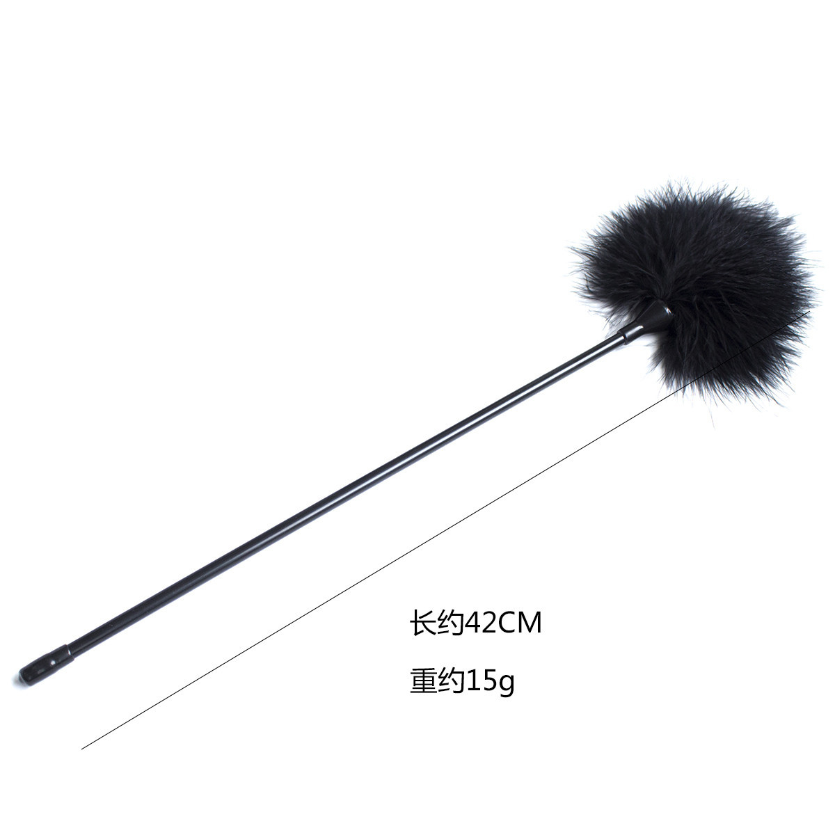 깃털 채찍 수제 프리미엄 말채찍, 의상 공연 소품, 42cm