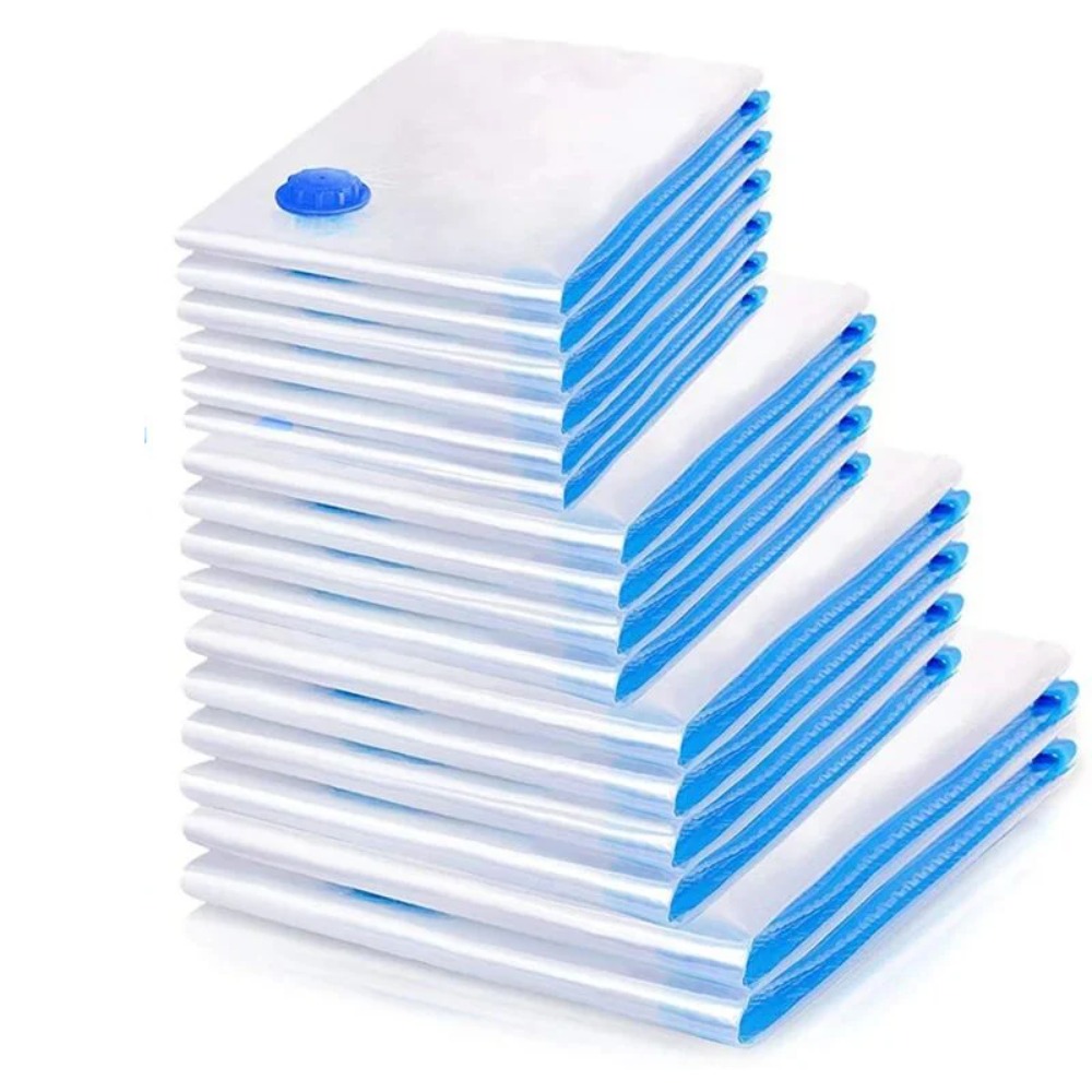 5Pcs Vacuum Storage Bags Vacuum Seal Bag Space Saving Bags for Comforters Clothes Pillow Bedding Blanket Storage