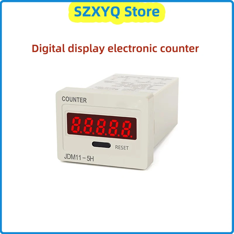 Contatore elettronico con display digitale JDM11-5H JDM11-6H memoria interruzione di corrente contatore numero 5/6 cifre accumulatore display digitale
