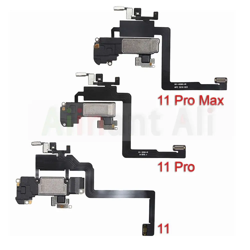 AiinAnt ทดสอบ 100% สําหรับ iPhone X Xs 11 12 Pro Max XR Mini Proximity Sensor เสียงหูฟังลําโพง Flex สายโทรศัพท์อะไหล่