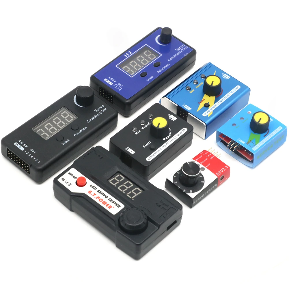 เครื่องทดสอบเซอร์โวดิจิตอล / เครื่องทดสอบความสม่ําเสมอ ESC การวัดเกียร์พวงมาลัยสําหรับ FPV RC เฮลิคอปเตอร์เครื่องบินรถเครื่องทดสอบเซอร์โวเครื่องมือ