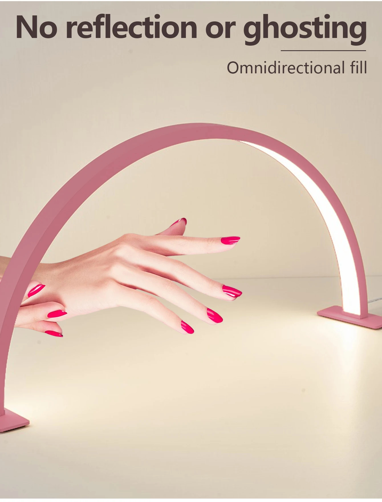 LED-nagellamp Halve maan Schoonheid en verhelderende schoonheidssalon Desktoplamp Wimperschoonheid Make-up Oogzorg Nagelkunst Speciale verlichting