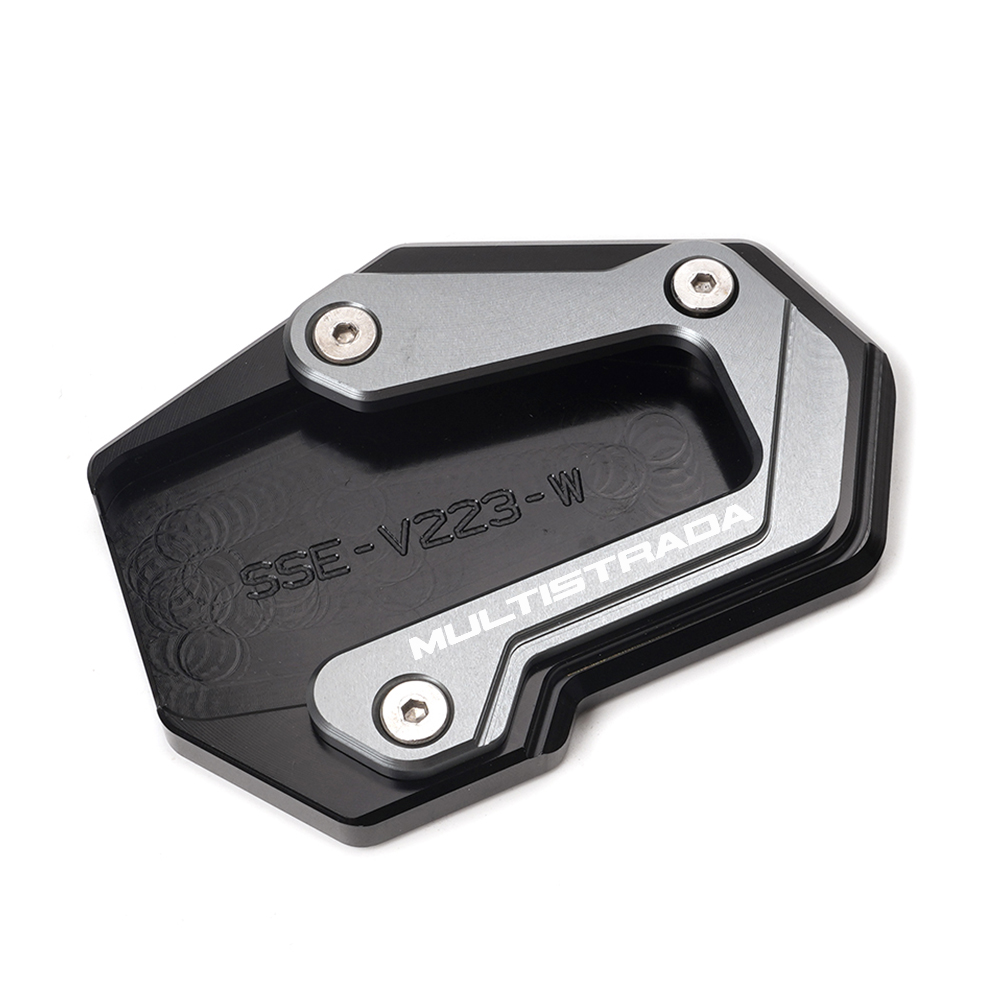 For Ducati Multistrada 950 1100 1200 1200S/GT 1260 S V4S V4 V2 V2S Motorcycle Kickstand Side Stand Extension Pad Suport Plate