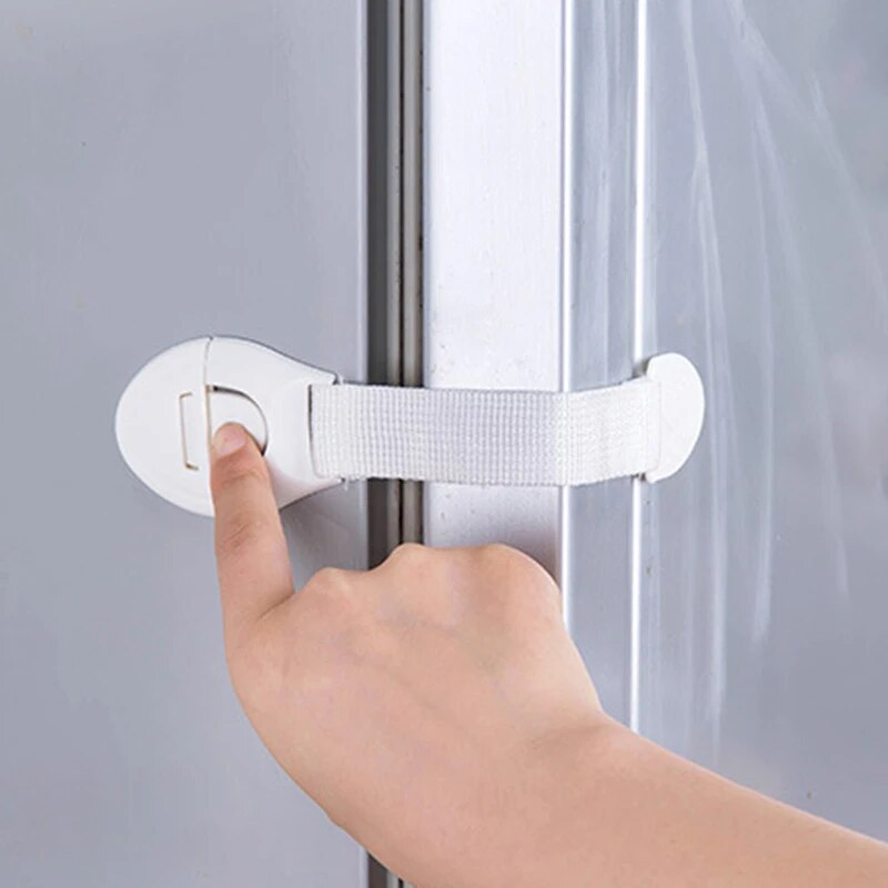 Serrure de sécurité anti-pincement pour bébé, 10 pièces, ruban de protection multifonctionnel pour porte d'armoire et réfrigérateur