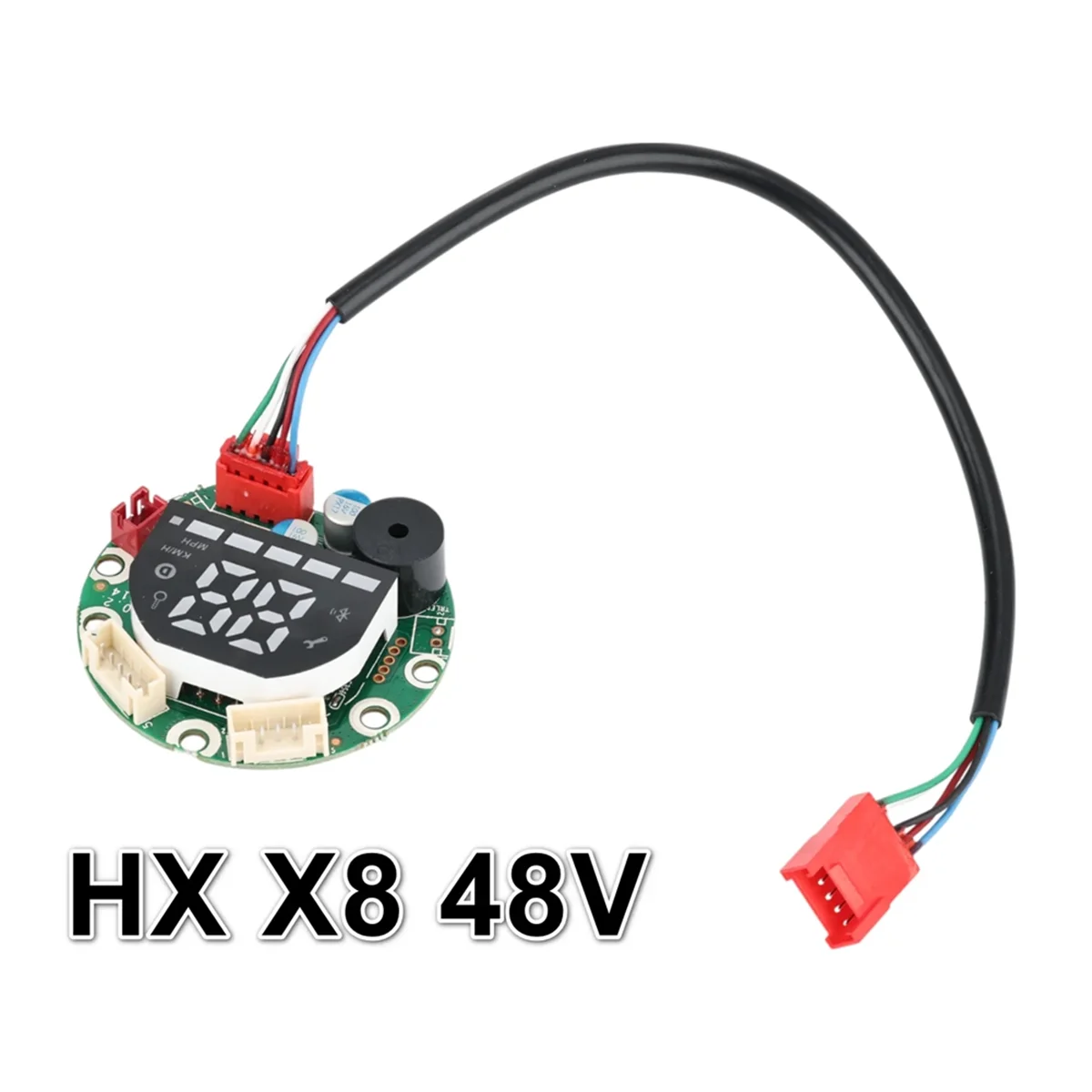 BABQ 48V 15A Dashboard For HX X8 Electric Scooter LED Display Screen PCB Board Speed Battery Show Replacement Parts