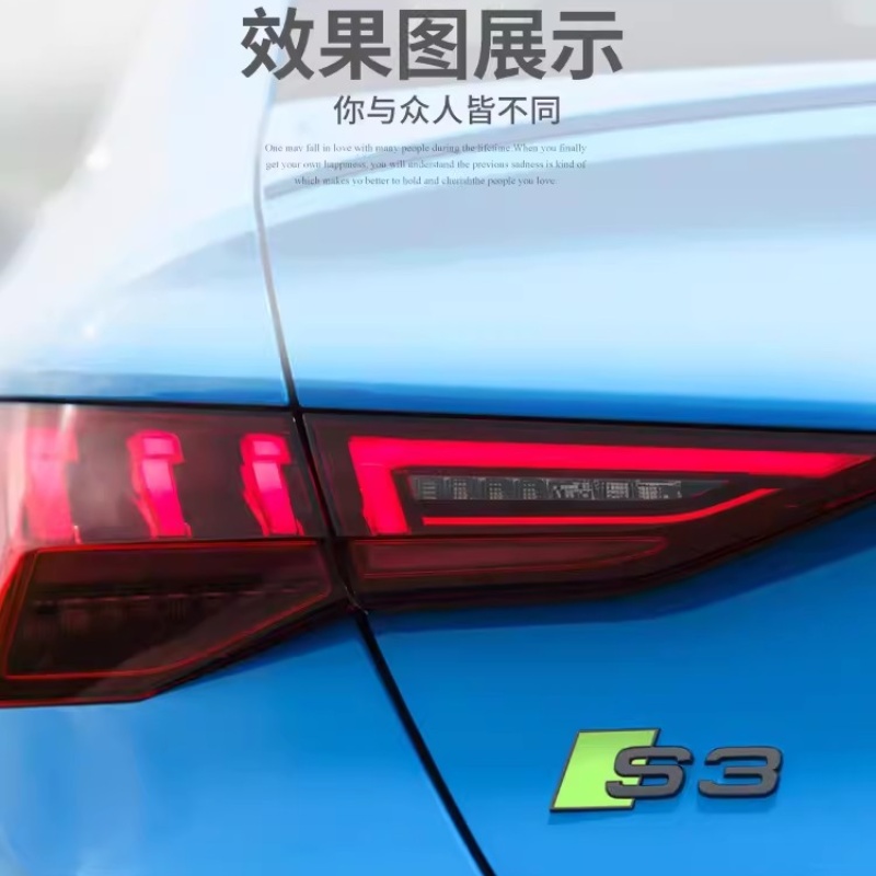 3D ABS черный автомобильный задний багажник эмблема наклейка для Audi S3 S4 S5 S6 S7 S8 логотип наклейка Accrssorie