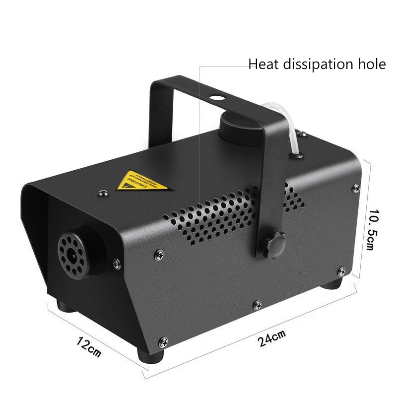 Mini 400W Fog Smoke Mist Effect Machine Disco DJ Party Christmas stage projector with Wire/Remote Control Home floor fogger