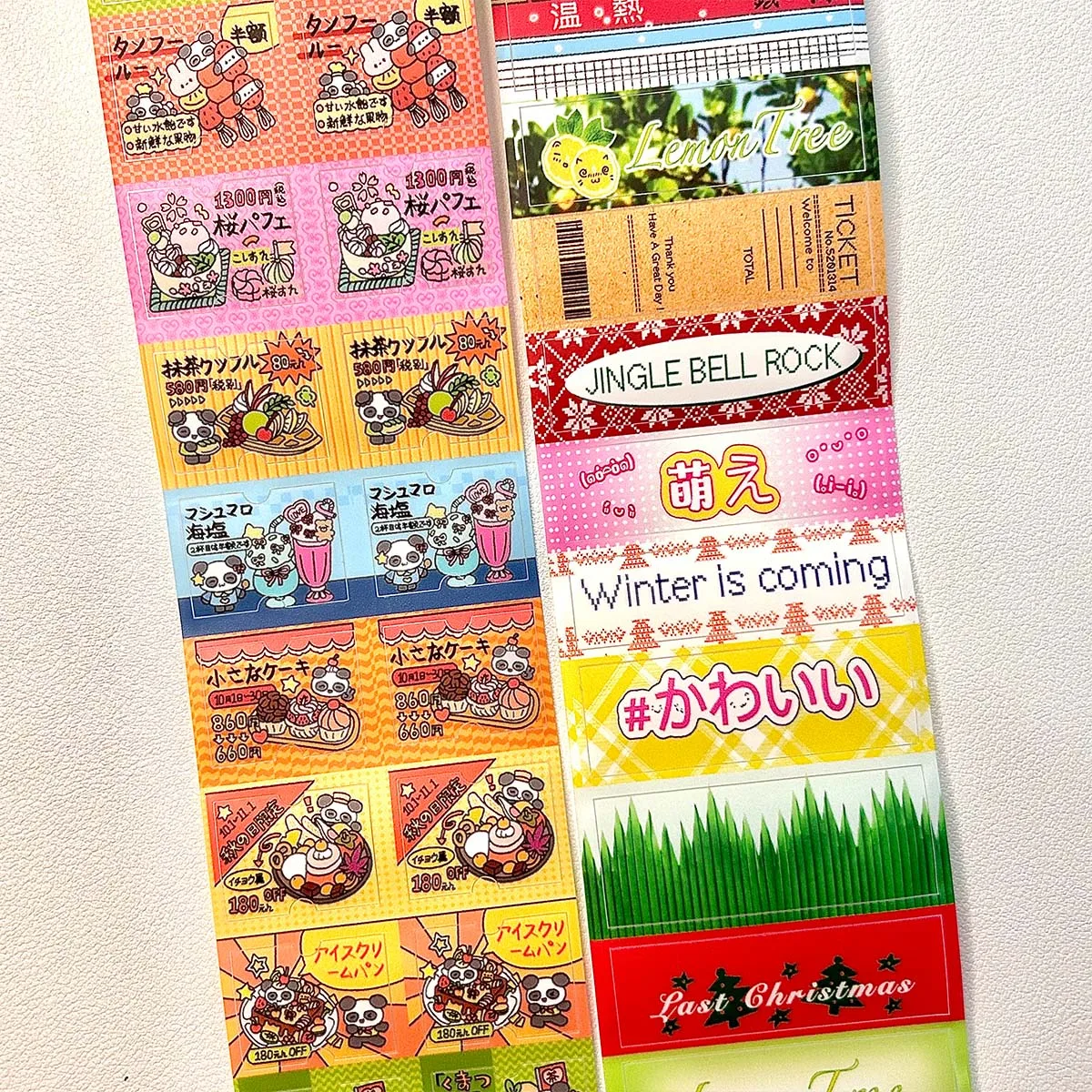 빈티지 애완 동물 스티커 테이프 Scrapbooking을위한 네 잎 클로버 데코 스티커 Diy 예술 공예 앨범을위한 귀여운 Washi 테이프