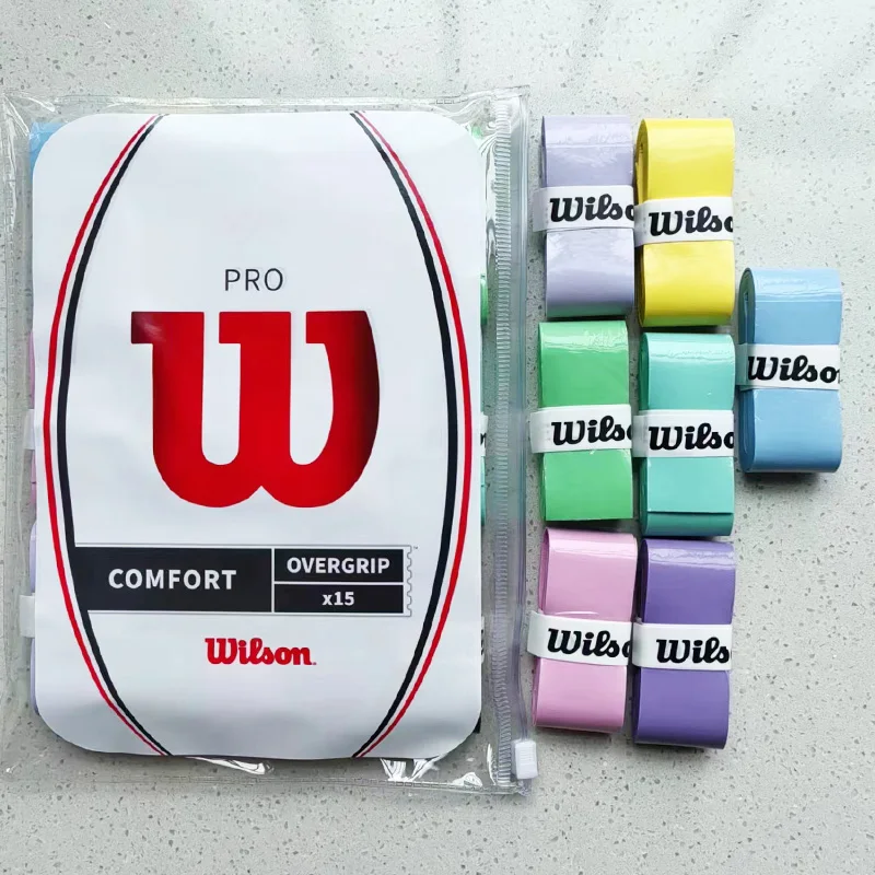 Wilso テニスオーバーグリップ Padel ラケットシングルグリップテープアンチスリップ屋外トレーニング交換汗止めバンドバドミントンアクセサリー